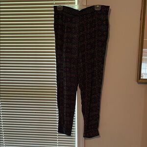 Abercrombie & Fitch Patterned Pants - Blue and Red